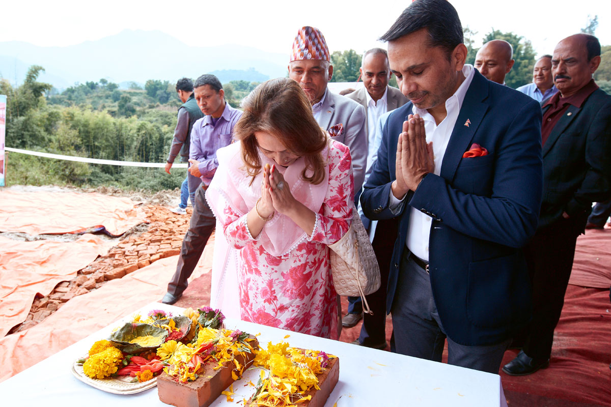 Stone laying ceremony