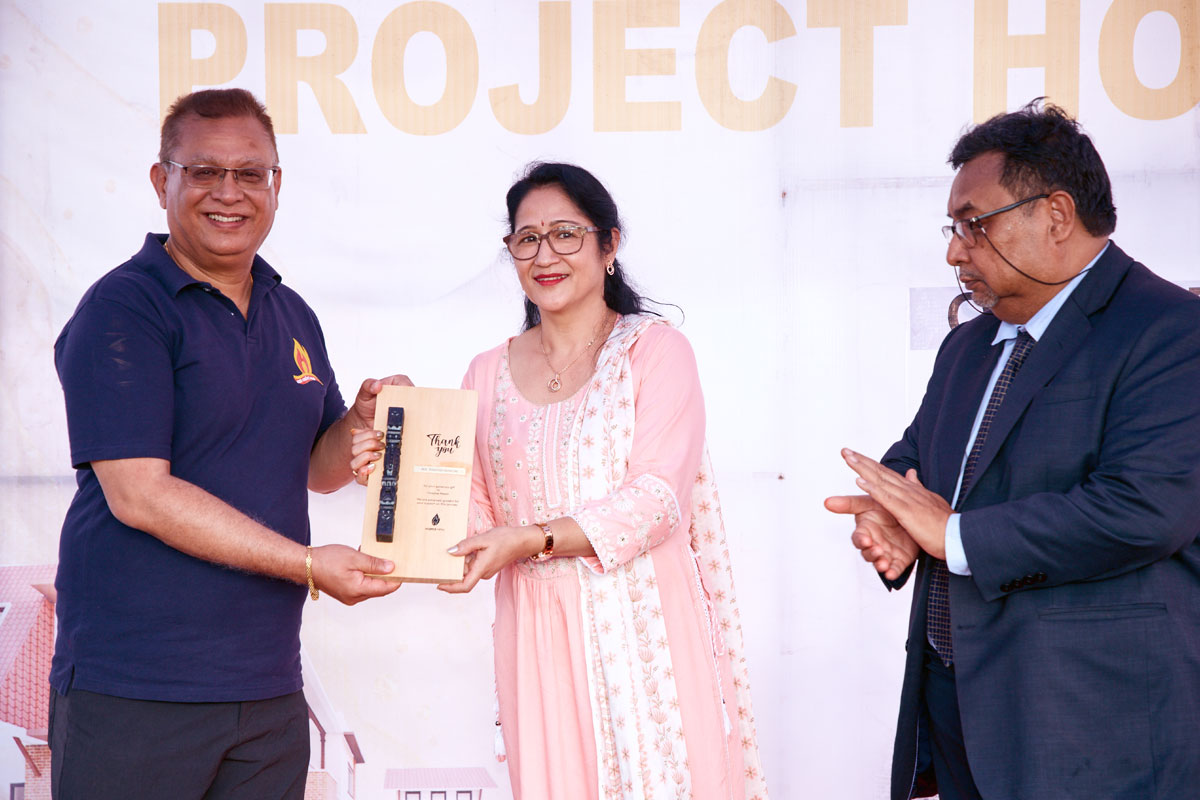 Stone laying ceremony