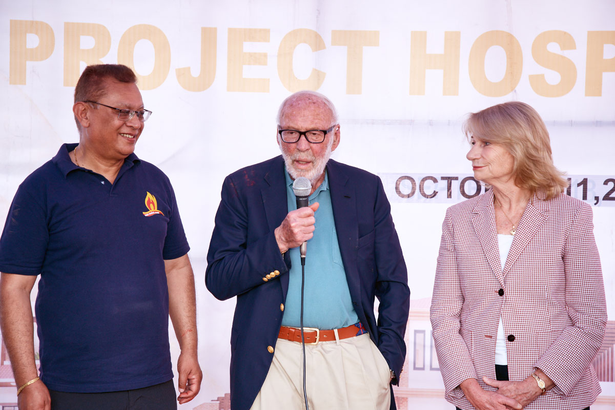 Stone laying ceremony