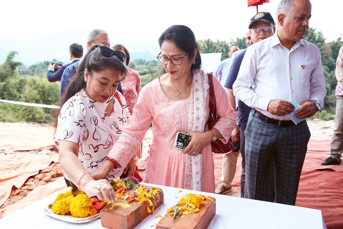 Stone laying ceremony